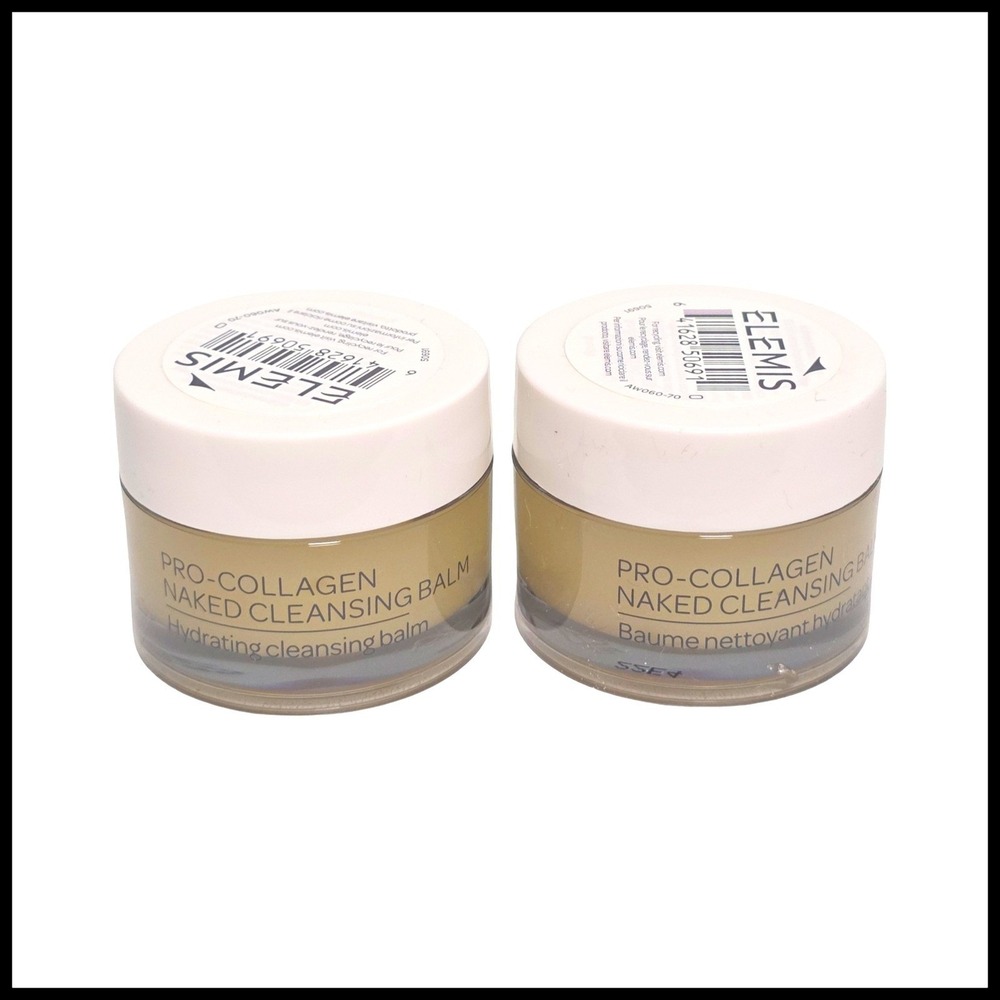 Elemis Pro-Collagen Naked Cleansing Balm Hydrating 10g 0.3oz Travel Size Duo 2pk